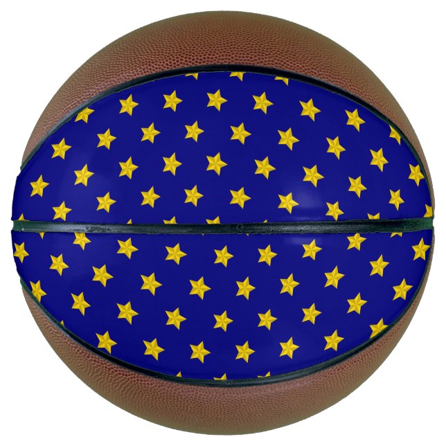 Gold Stars Muster, Navy Blue, Exklusiv Basketball (Vorderseite)