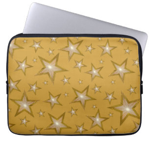 "Gold" Stars Neopren Notebook-Ärmel 13" Laptopschutzhülle
