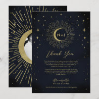 Gold Stars Night Celestial Sunburst Moon Vielen Da