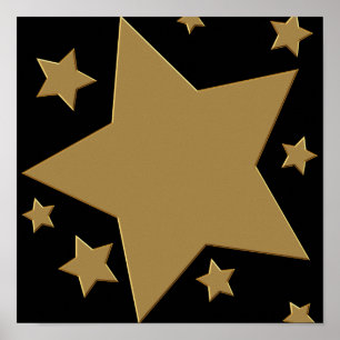 Gold Stars Poster