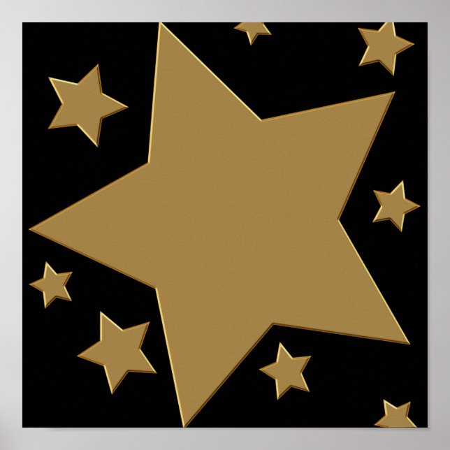 Gold Stars Poster (Vorne)
