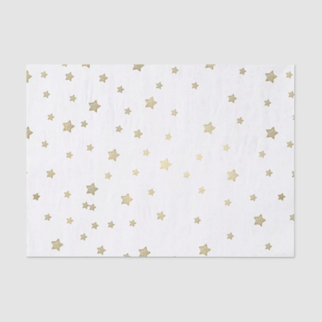 Gold Stars Seidenpapier (Vorderseite)