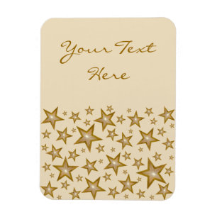 "Gold" stars 'Text''-flexible Magnet vertikale Cre