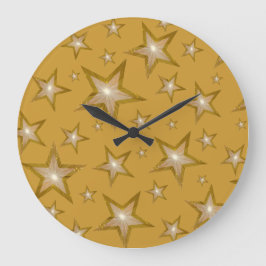 "Gold" Stars Uhr rund um Gold