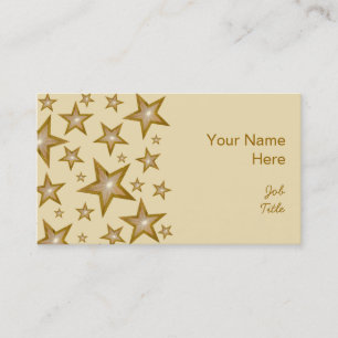 Gold Stars Visitenkartenseite Visitenkarte