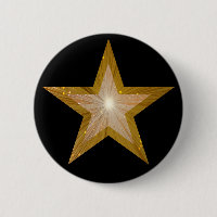 "Gold" Stern-Knopfschwarzes