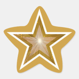 "Gold" Sternenaufkleber gelb Stern-Aufkleber