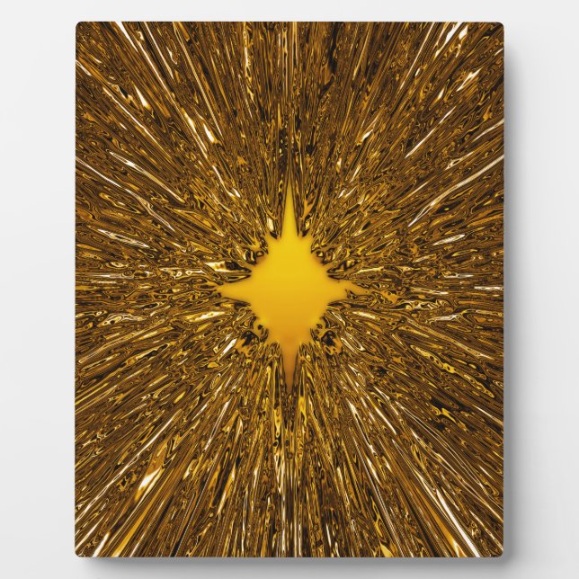 Gold-Sternexplosion Fotoplatte (Vorderseite)
