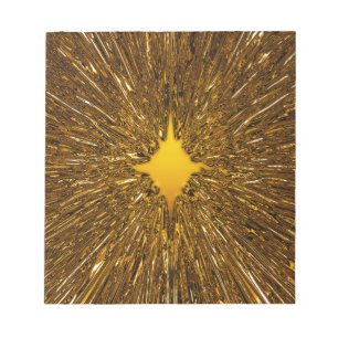 Gold-Sternexplosion Notizblock