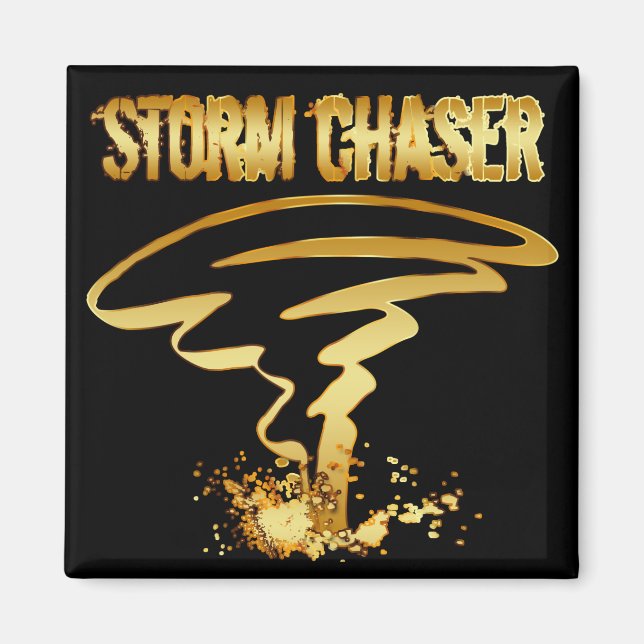GOLD STORM CHASER MAGNET (Vorne)