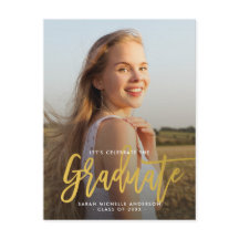 Gold Stylish Chic Graduation Party Foto