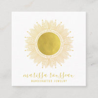 Gold Sun Imitate Foil Mandala Black Juwelier Desig