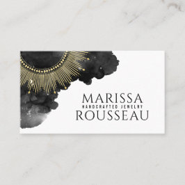 Gold Sun Imitate Foil Mandala Juwelier Designer Visitenkarte