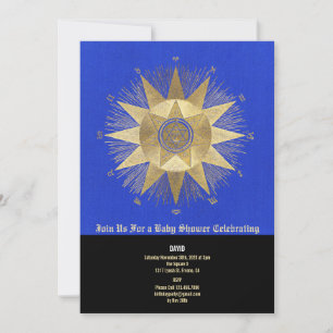 Gold Sunshine Baby Shower Celestial Feiern Einladung