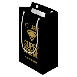 Gold Superheld Friend Valentine Geschenktasche Kleine Geschenktüte
