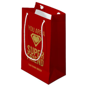 Gold Superheran Friend Valentine Geschenktasche Re Kleine Geschenktüte