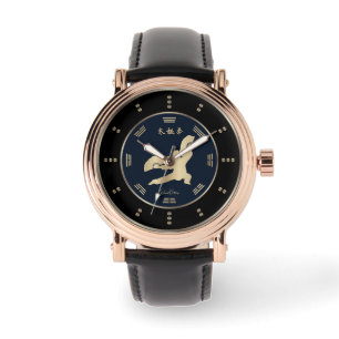 Gold Tai Chi Fan Luxury Armbanduhr