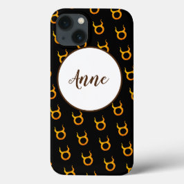 Gold Taurus Zodiac Astrologie Signieren Personalis Case-Mate iPhone Hülle