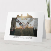 Gold texas Staat Moving Announccard