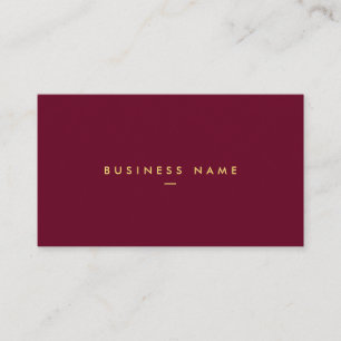 Gold Text Elegantes Modernes Einfaches Template Visitenkarte