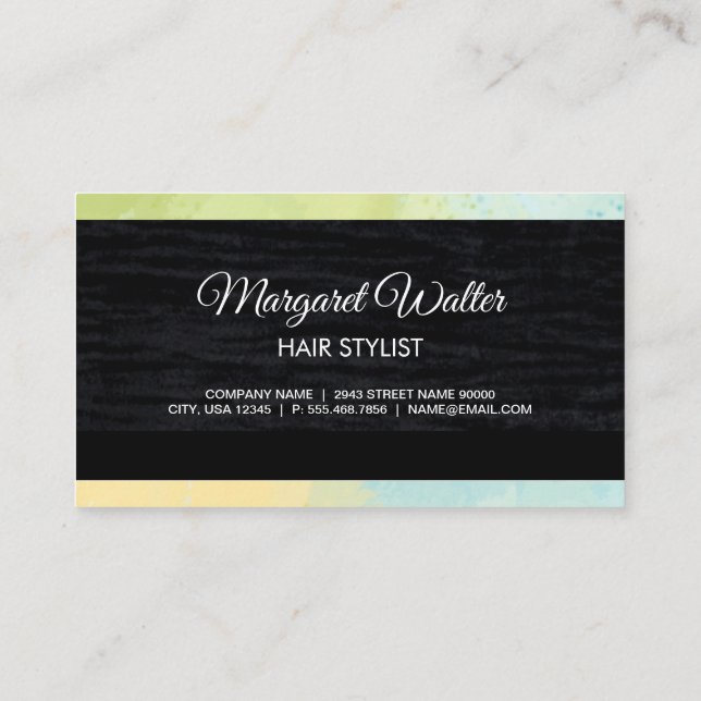 Gold Textur | Velvet schwarz mit Monogramm Busines Visitenkarte (Rückseite)