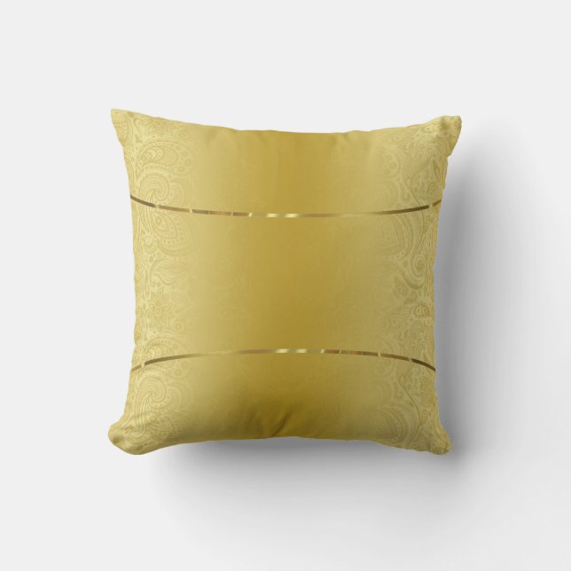 Gold texturierte Hintergrund glänzende Goldakzente Kissen (Vorderseite)
