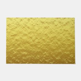 Gold Texturmuster (Luxuriöses Goldenes Glühen) Fußmatte
