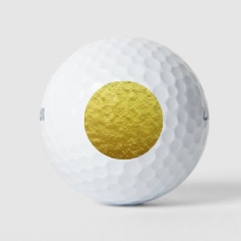Gold Texturmuster (Luxuriöses Goldenes Glühen) Golfball