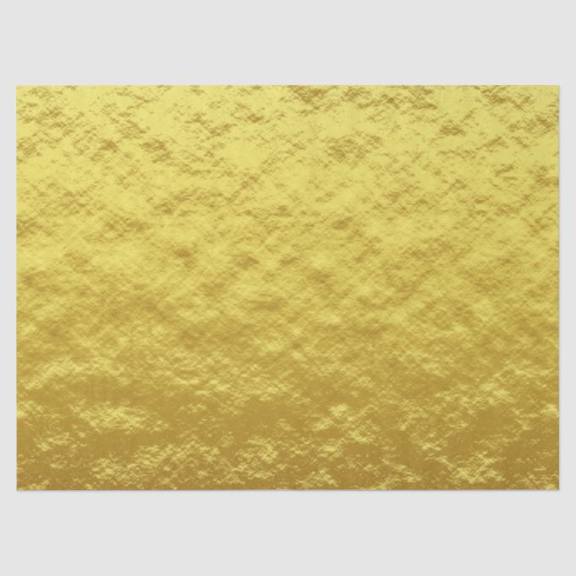 Gold Texturmuster (Luxuriöses Goldenes Glühen) Seidenpapier (Vorderseite)