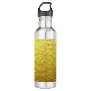 Gold Texturmuster (Luxus Golden Glow) Edelstahlflasche