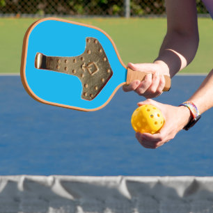 Gold Thammer Blau-Bräuner-Paddel-Kohlenstoff Pickleball Schläger