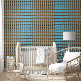 Gold Thammer blaue texturierte Vinyl Tapete