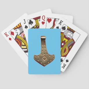 Gold Thammer Blue Poker Spielkarten