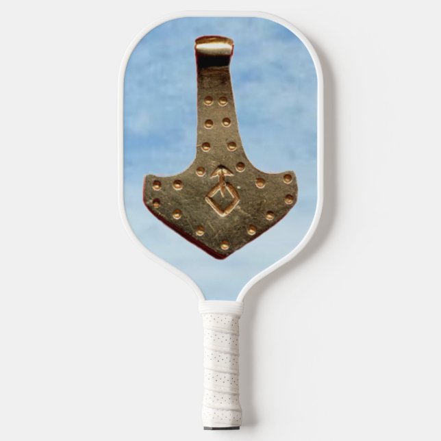 Gold Thammer Hammer Himmelpaddel Pickleball Schläger (Vorderseite)