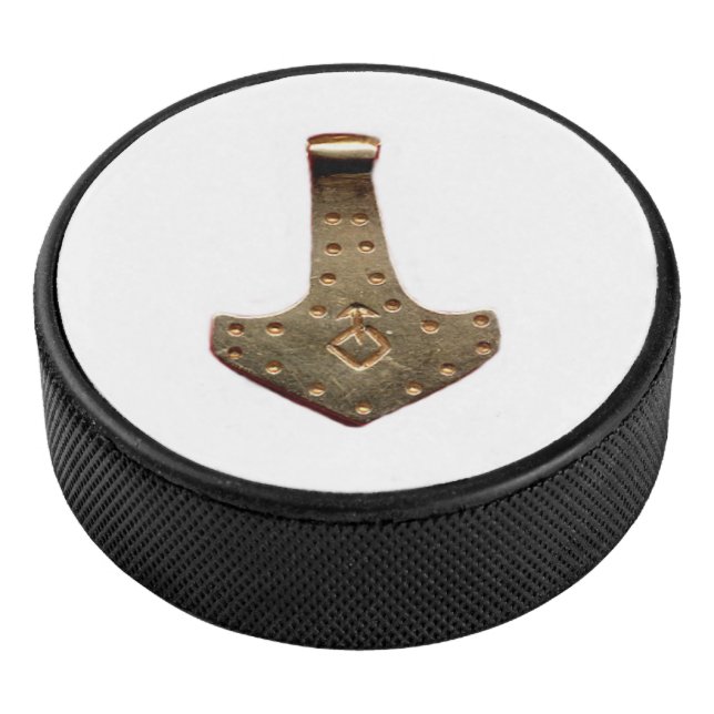Gold Thammer Hockey Puck (3/4)