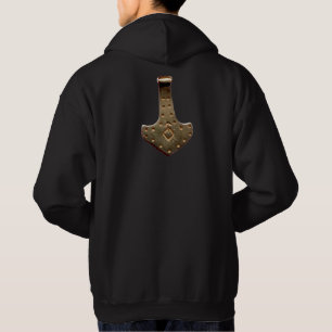 Gold Thammer schwarz gekleidetes Sweatshirt zurück