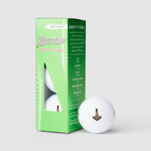 Gold Thor Hammer Srixon balle de golf doux sens 3