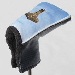 Gold Thor Hammer Wolken Golf Club Putter Abdeckung Headcover