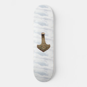 Gold Thor's Hammer Wolken Skateboard