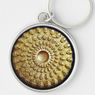 GOLD THRACIAN DISK SCHLÜSSELANHÄNGER