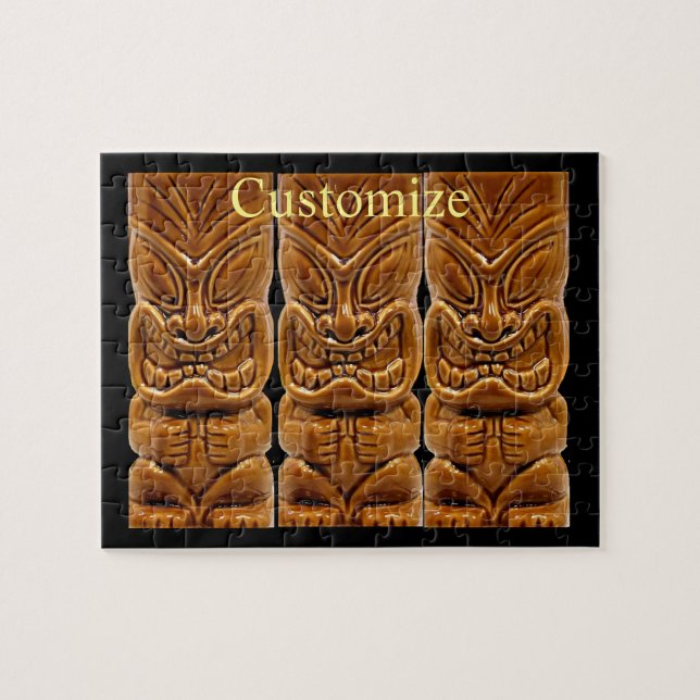 Gold Tiki Skulptur Thunder_Cove (Horizontal)