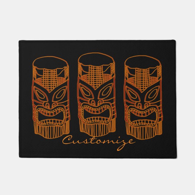 Gold Tiki Skulptur Thunder_Cove Doormat Fußmatte (Vorderseite)