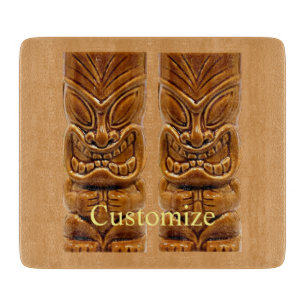 Gold Tiki Skulptur Thunder_Cove Schneidebrett