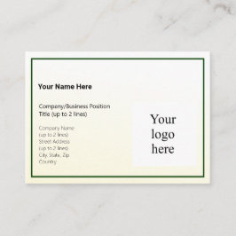 Gold Tint Gradient & Hunter Logo Mighty Visitenkarte