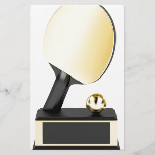 Gold-Tischtennis-Trophäe