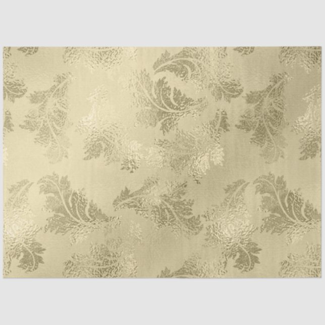 Gold Tone Decoupage Seidenpapier (Vorderseite)