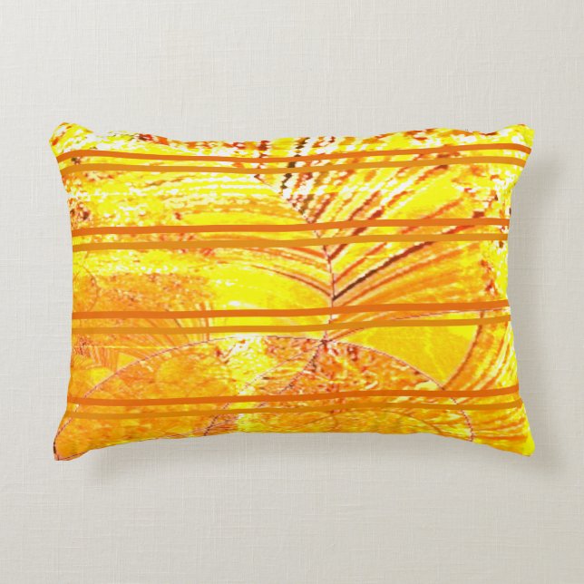 "Gold Tones" (Coton) Accent Coussin (Devant)