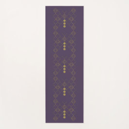 Gold Trellis Butterfly Indigo Yoga Yogamatte