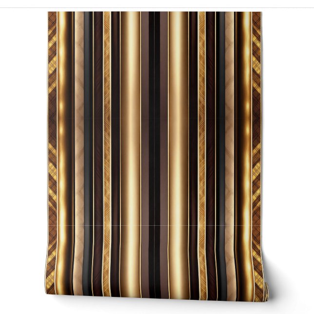 Gold Trendy Holz Art Lamperia Collection Tapete (Abrollen)