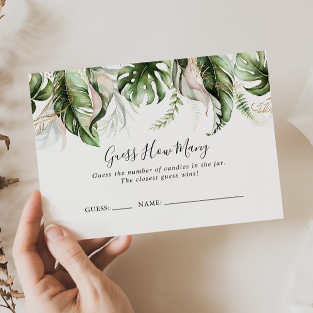 Gold Tropical Green Devine Combien De Carte De Jeu (Créateur téléchargé)